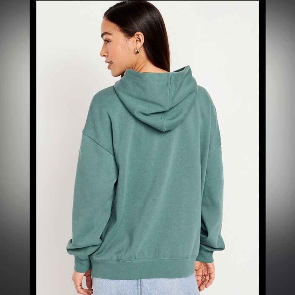 Old Navy Sage Oversized Fleece Hoodie Size Medium